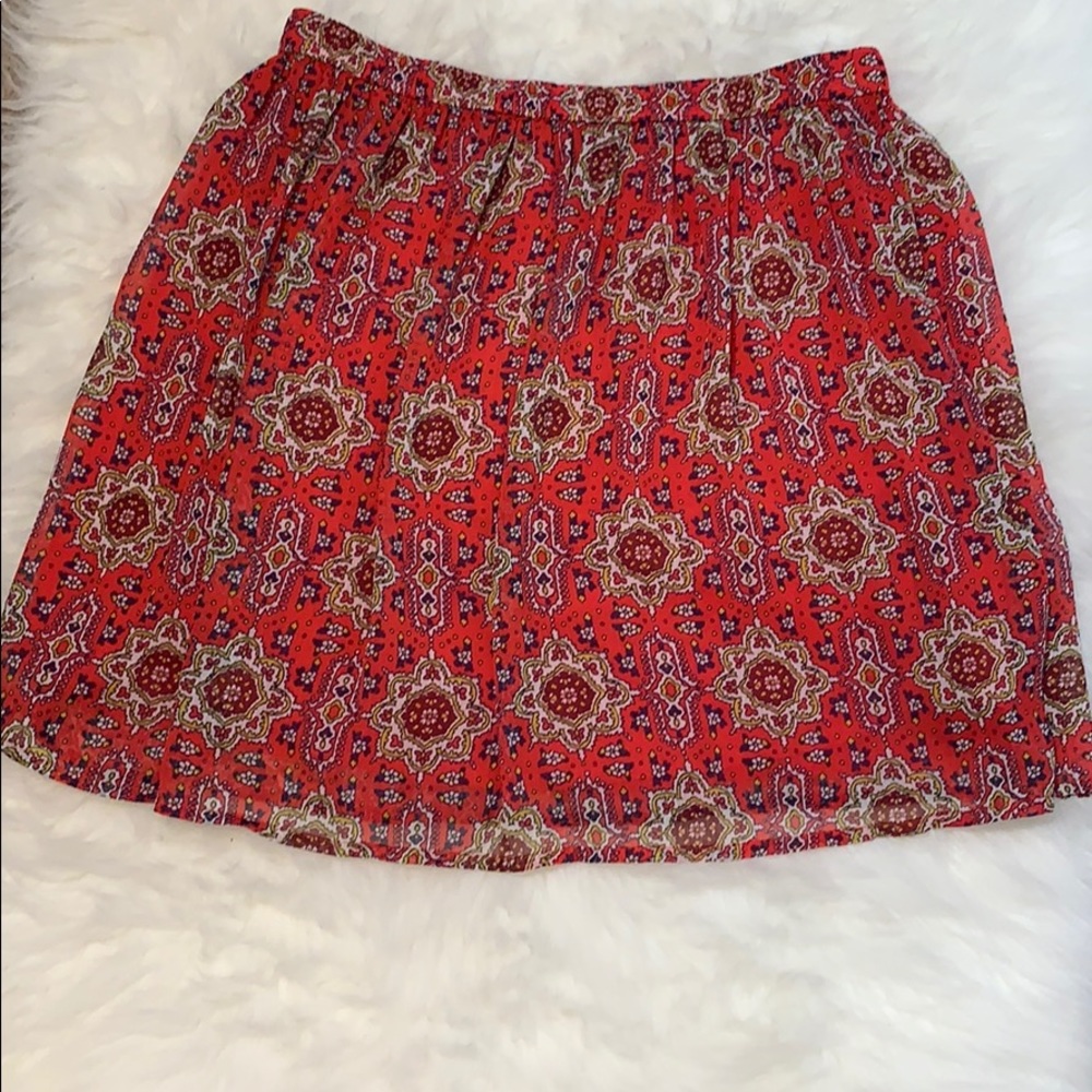 Hollister geo/ floral printed skirt